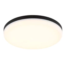 Plafoniera Globo MATTHEW plastic, negru, alb, LED, 18W, 4000K, 1080lm - 12387-24