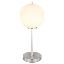 Veioza Globo BLACKY I metal, sticla, nichel, alb, E14 - 15345TNO