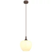 Pendul Globo MAXY metal, sticla, maro, alb, E27 - 15548HC