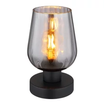 Veioza Globo RYAN metal, sticla, negru, fumuriu, E27 - 15627T