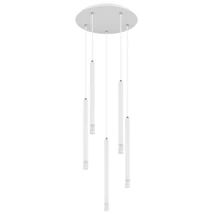 Pendul Globo RYAN metal, plastic, alb, transparent, G9 - 15629W-5
