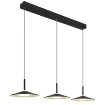 Pendul Globo LAMPONE metal, acril, negru, alb, LED, 24W, 4000K, 1100Lm - 15635S-3