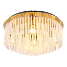 Plafoniera Globo GORLEY metal, sticla, auriu, transparent, E27 - 15698D1M
