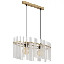 Pendul Globo GORLEY metal, sticla, auriu, transparent, E27 - 15698H3M