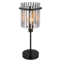 Veioza Globo GORLEY metal, sticla, negru, fumuriu, E14 - 15698T