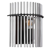 Aplica de perete Globo GORLEY metal, sticla, negru, fumuriu, E27 - 15698W