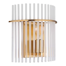 Aplica de perete Globo GORLEY metal, sticla, auriu, transparent, E27 - 15698WM