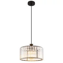 Pendul Globo JORDANA metal, acril, negru, transparent, E27 - 15742H