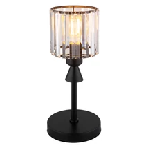 Veioza Globo JORDANA metal, acril, negru, transparent, E27 - 15742T