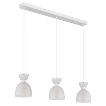 Pendul Globo MASSEY metal, sticla, alb, E14 - 15769W-3