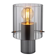 Veioza Globo TULIVAR metal, sticla, gri, fumuriu, E27 - 15904TS