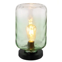 Veioza Globo DARINA metal, sticla, negru, verde, E27 - 16046TG