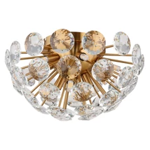 Plafoniera Globo VIRINA metal, cristal, auriu, transparent, G9, 7W - 16047D