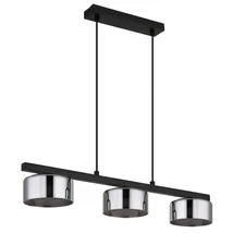 Pendul Globo HIGGINS metal, sticla, negru, fumuriu, GX53, 18W, 1800K, 810Lm - 16055-3HS