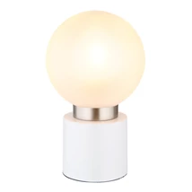 Veioza Globo MARKA metal, sticla, alb, E14 - 21003WN