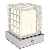 Veioza Globo LUNKI metal, acril, nichel, transparent, LED, 2.5W, 2700K-4000K-6500K, 206lm - 21009W