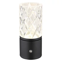 Veioza Globo LUNKI metal, acril, negru, transparent, LED, 2.5W, 2700K-4000K-6500K, 185lm - 21010S