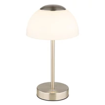 Veioza Globo SARIMA metal, sticla, nichel, alb, LED, 2.5W, 2700-4000-6500K, 150Lm - 21014N