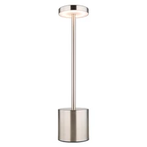 Veioza Globo POLINA metal, plastic, nichel, alb, LED, 1.2W, 2000K-3500K-7000K, 138lm - 21019N