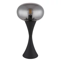 Veioza Globo LULA metal, sticla, negru, fumuriu, E14 - 21027S