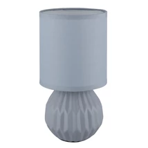 Veioza Globo SYLAS ceramic, textil, albastru, E14 - 21730B