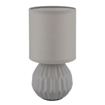 Veioza Globo SYLAS ceramic, textil, gri, E14 - 21730G