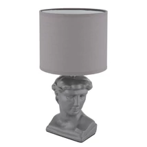 Veioza Globo HERMES ceramic, textil, gri, E14 - 21732G