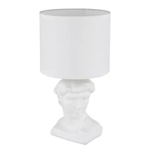 Veioza Globo HERMES ceramic, textil, alb, E14 - 21732W