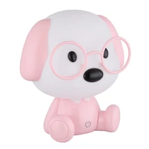 Veioza pentru copii Globo PUPPY plastic, pink, alb, LED, 1W, 3000K, 32 Lm - 21761P