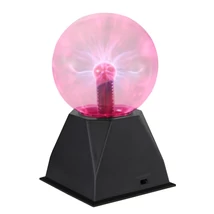 Veioza decor Globo PLASMA plastic, negru, transparent, 3.6W - 280110
