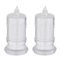 Lampa decor Globo CANDLE plastic, transparent, LED, 0.25W, 2900K - 28075-2