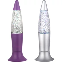 Veioza Globo ARIANE plastic, argintiu, lila, transparent, RGB-LED, 0.18W - 28080-12