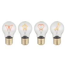 Lampa decor Globo LUMI metal, plastic, auriu, transparent, LED, 2.5W, 3000K , 8Lm - 28082-12
