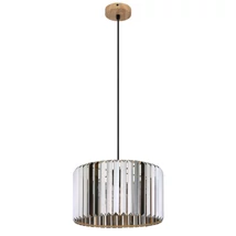 Pendul Globo RUN metal, cristal, maro, fumuriu, E27 - 30229146