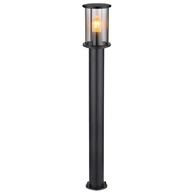 Lampadar exterior Globo GRACEY metal, sticla, negru, fumuriu, E27, IP54 - 31363