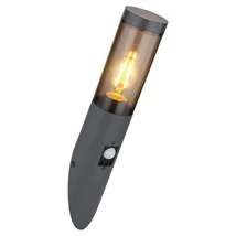 Aplica de perete exterioara cu senzor de miscare Globo BOSTON metal, plastic, antracit, fumuriu, E27, IP44 - 3157SAS