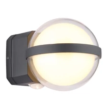 Aplica exterior Globo ILLI metal, plastic, antracit, transparent, LED, 12W, 3000K, 1320lm, IP54 - 34157