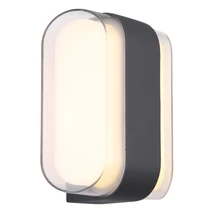 Aplica exterior Globo PLIXON metal, acril, antracit, transparent, LED, 12W, 3000K, 1133lm, IP54 - 34315