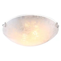 Plafoniera Globo TORNADO metal, sticla, alb, E27 - 40463-2