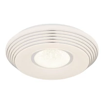 Plafoniera Globo PILLO metal, acril, alb, crom, LED, 2700K-6500K, 24W, 1400lm - 41293-24