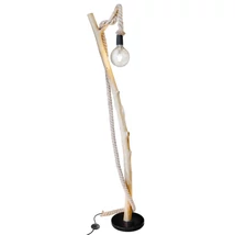 Lampadar  Globo NERIDA lemn, maro, canepa franghie, E27 - 42060146X