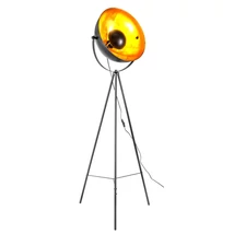 Lampadar Globo TIMO metal, negru, auriu, E27 - 45150145