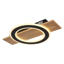 Plafoniera Globo JAYDEN plastic, metal, lemn, negru, LED, 18W, 3000K, 1000lm - 48038-18