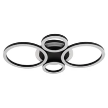Plafoniera Globo LORETTA metal, acril, negru, alb, LED, 40W, 2700-4500-6500K, 2500Lm - 48039-40