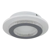 Plafoniera Globo JAYDEN metal, plastic, alb,  transparent , gri, LED, 12W, 3000-4000-6500K, 470Lm - 48042-12W