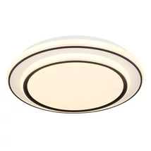 Plafoniera Globo LOGAN metal, acril, alb, negru, LED, 24W, 3000K, 1400lm - 48136-24