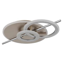 Plafoniera Globo NORRIS metal, acril, sampanie, crom, alb, LED, 40W, 3000K, 3000Lm - 48486