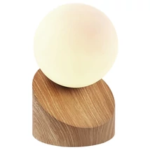 Veioza Globo ALISA metal, sticla, lemn, alb, G9 - 503001466X
