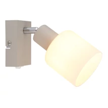 Aplica de perete Globo TRENT metal, sticla, nisipiu, alb, E14 - 54114-1