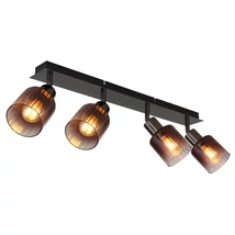 Spot Globo SATELLA metal, sticla, negru, alama, E14 - 54313-4